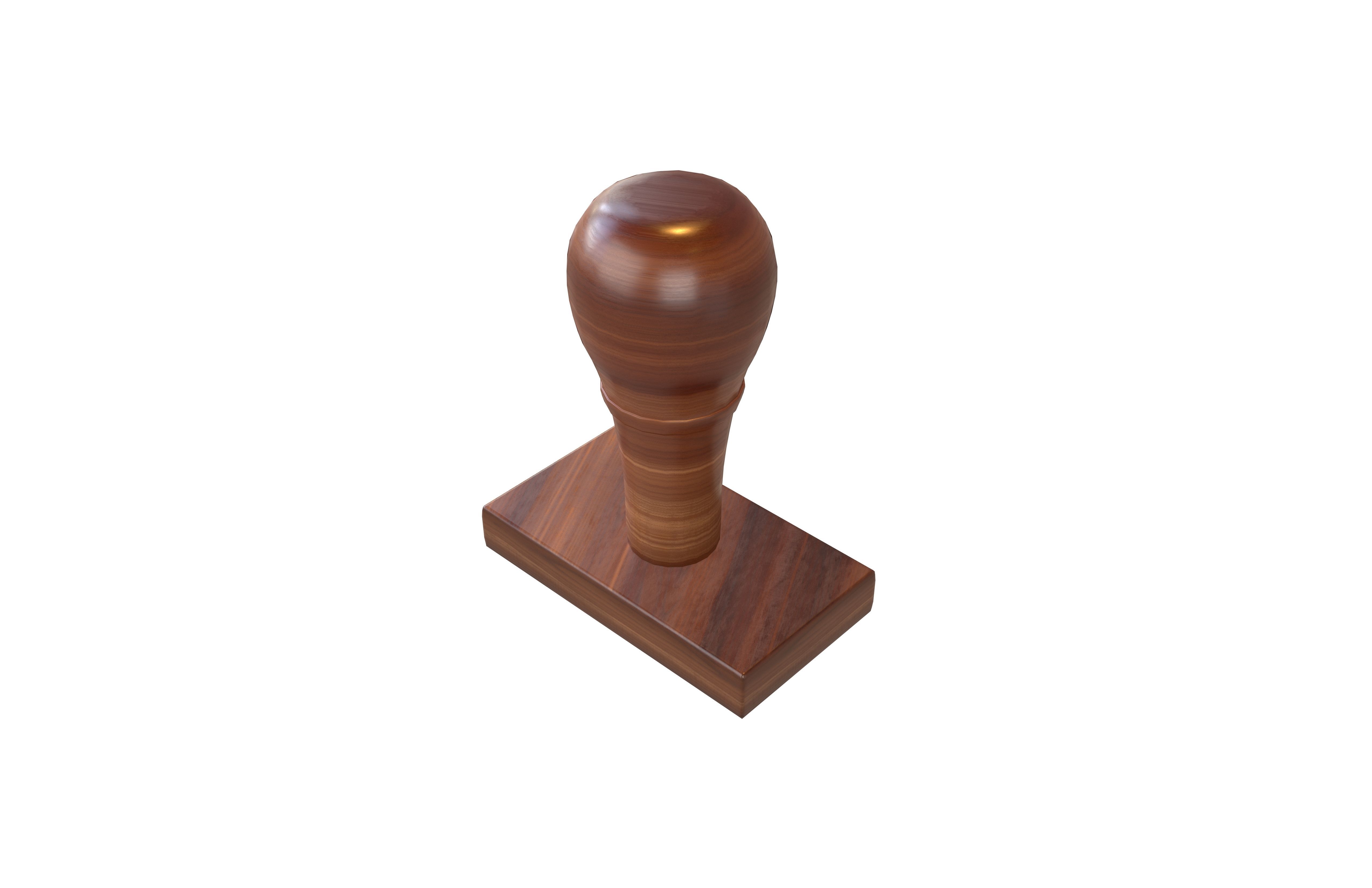 Rubber Stamp v1 005 Low-poly 3D model_2