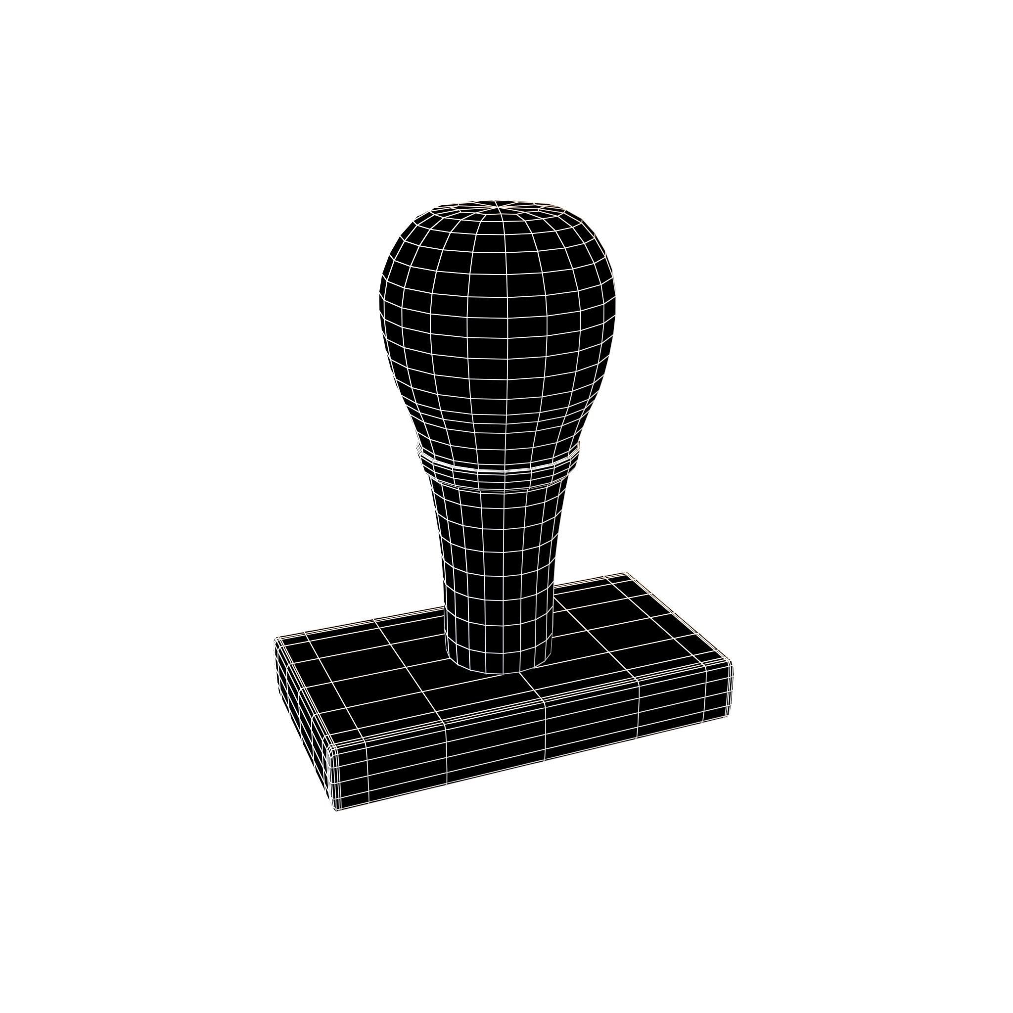 Rubber Stamp v1 005 Low-poly 3D model_4
