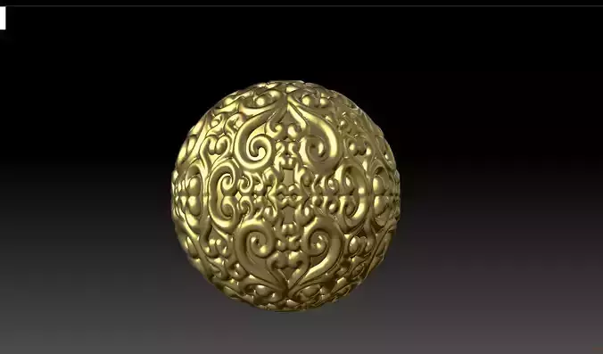 3D relief ball design file STL dimensional relief ball
