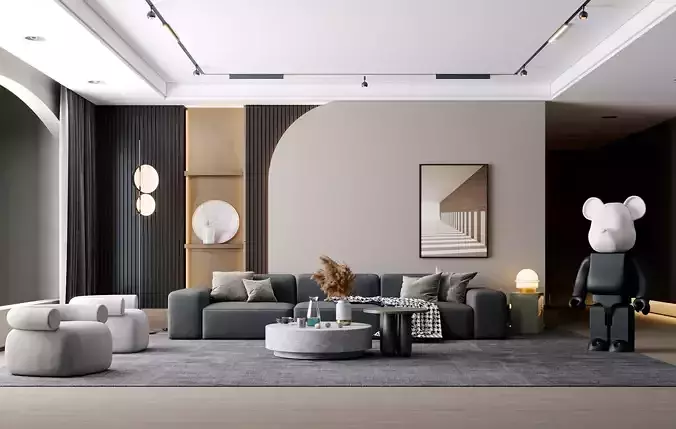 Modern Chinese living room