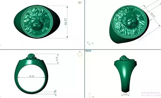 tiger rings  3D print model