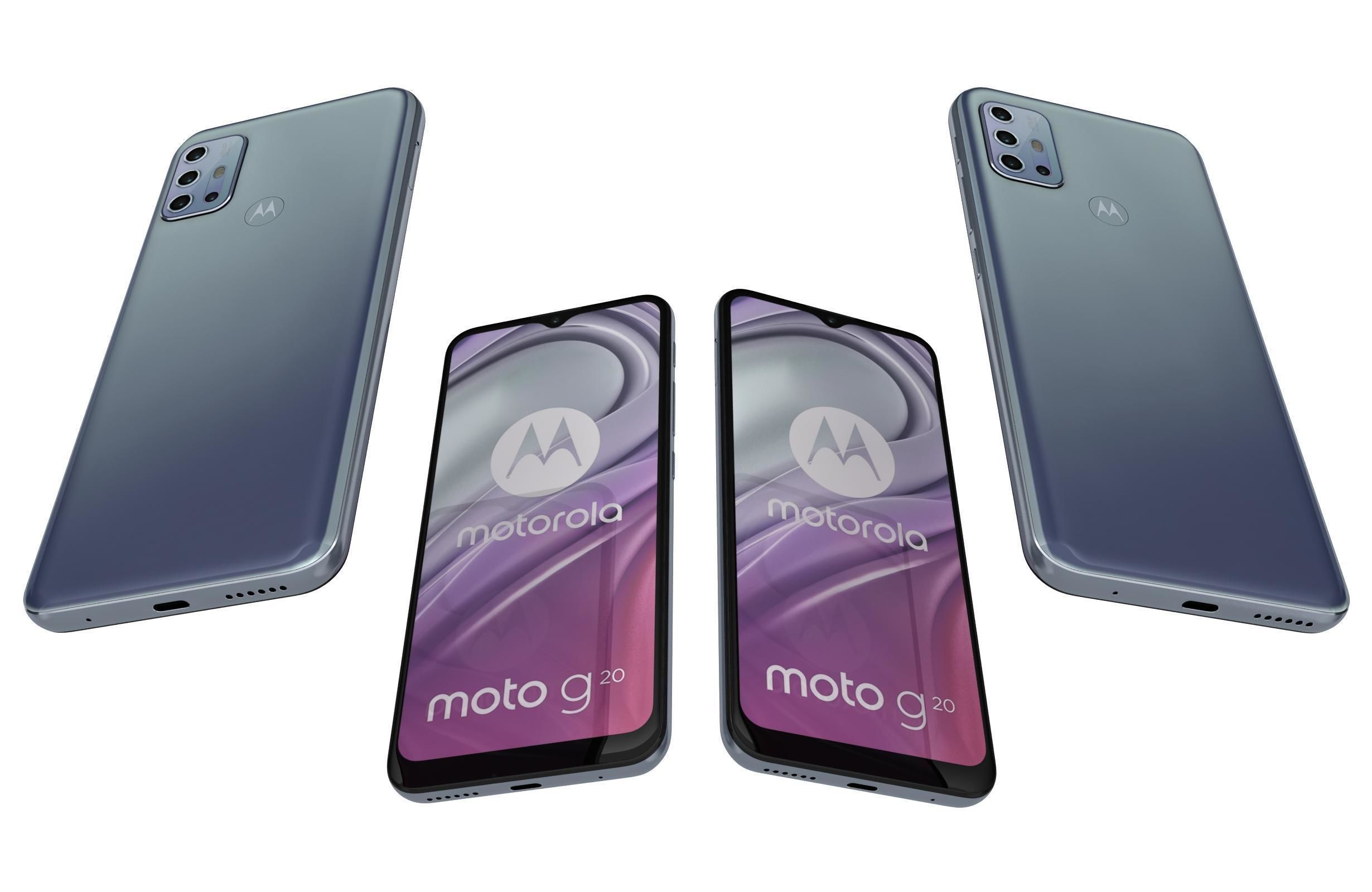 Motorola Moto G20 Gray 3D model_5