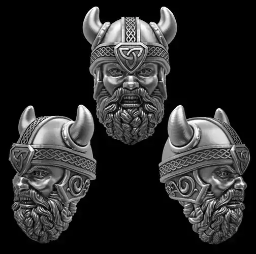 Viking head 3d model for 3d printing 3D print model 3D print model