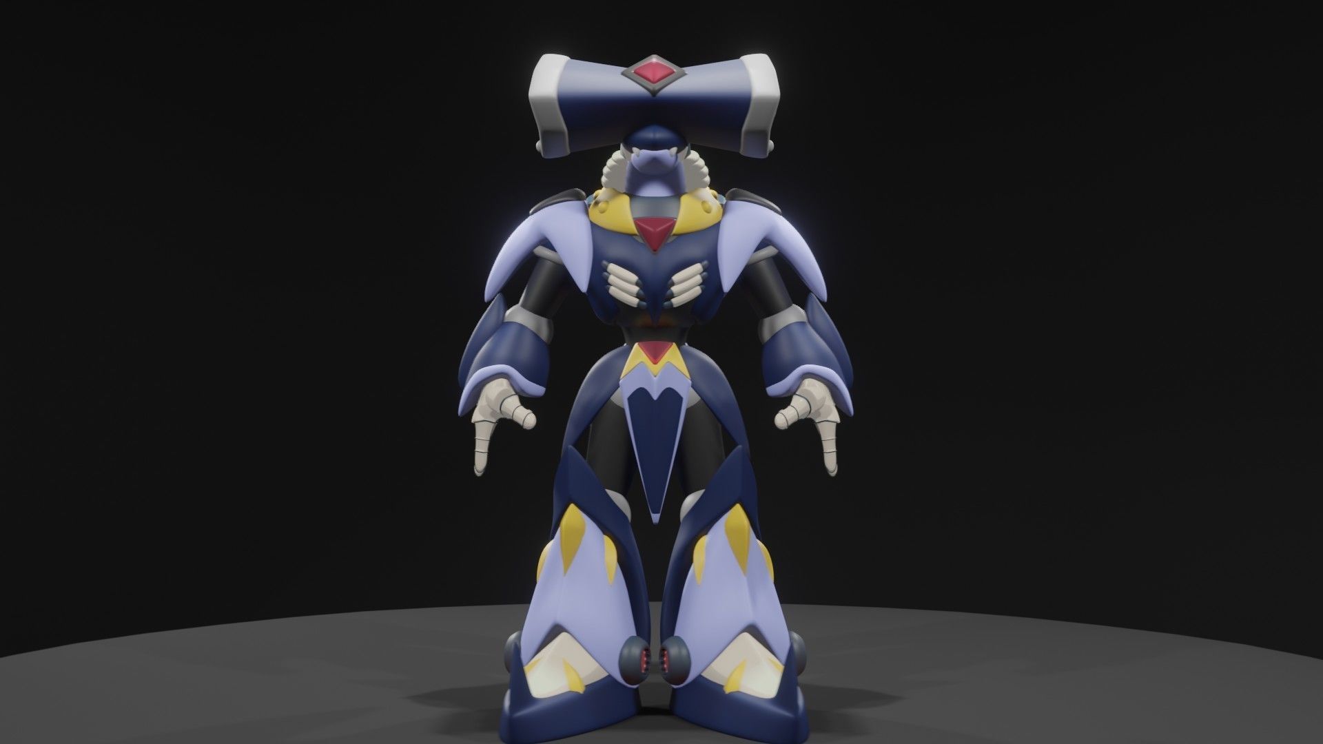 Metal Shark Player 3D model_2