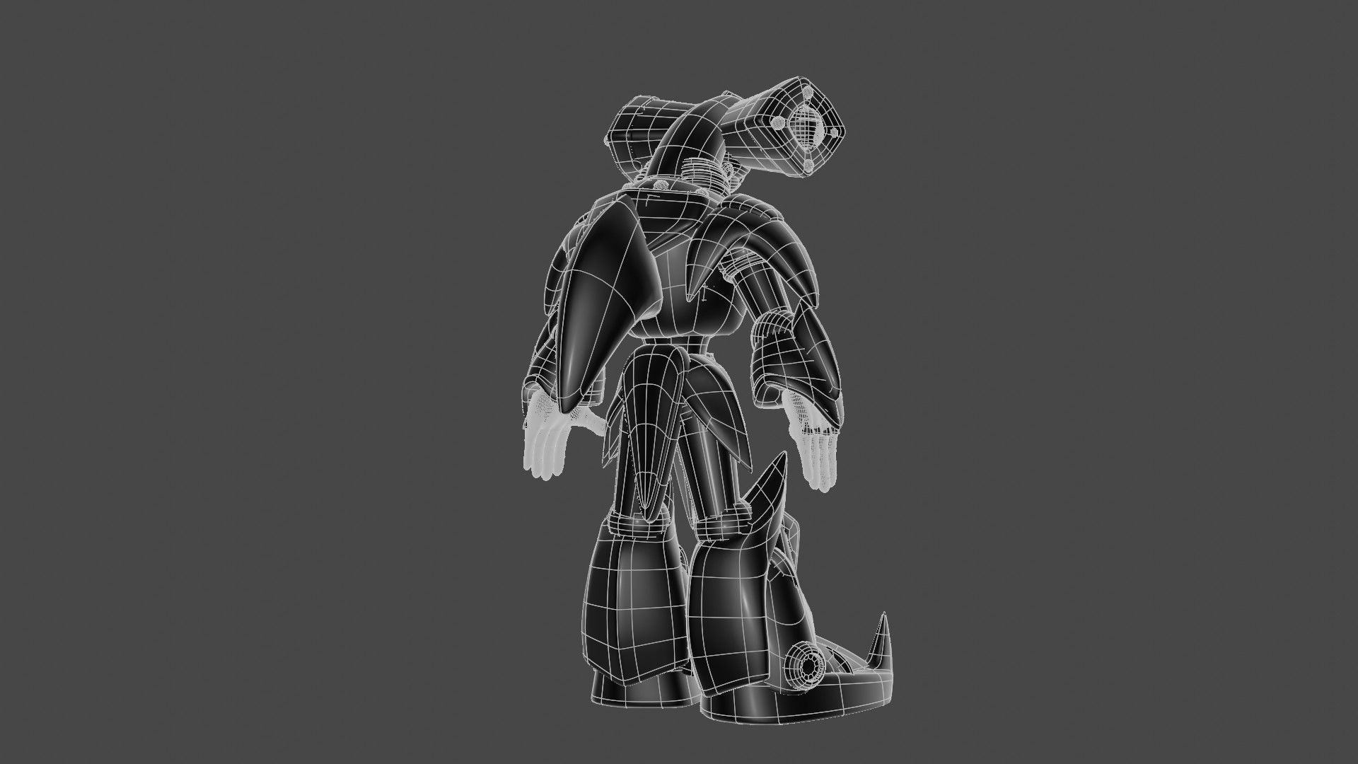 Metal Shark Player 3D model_10