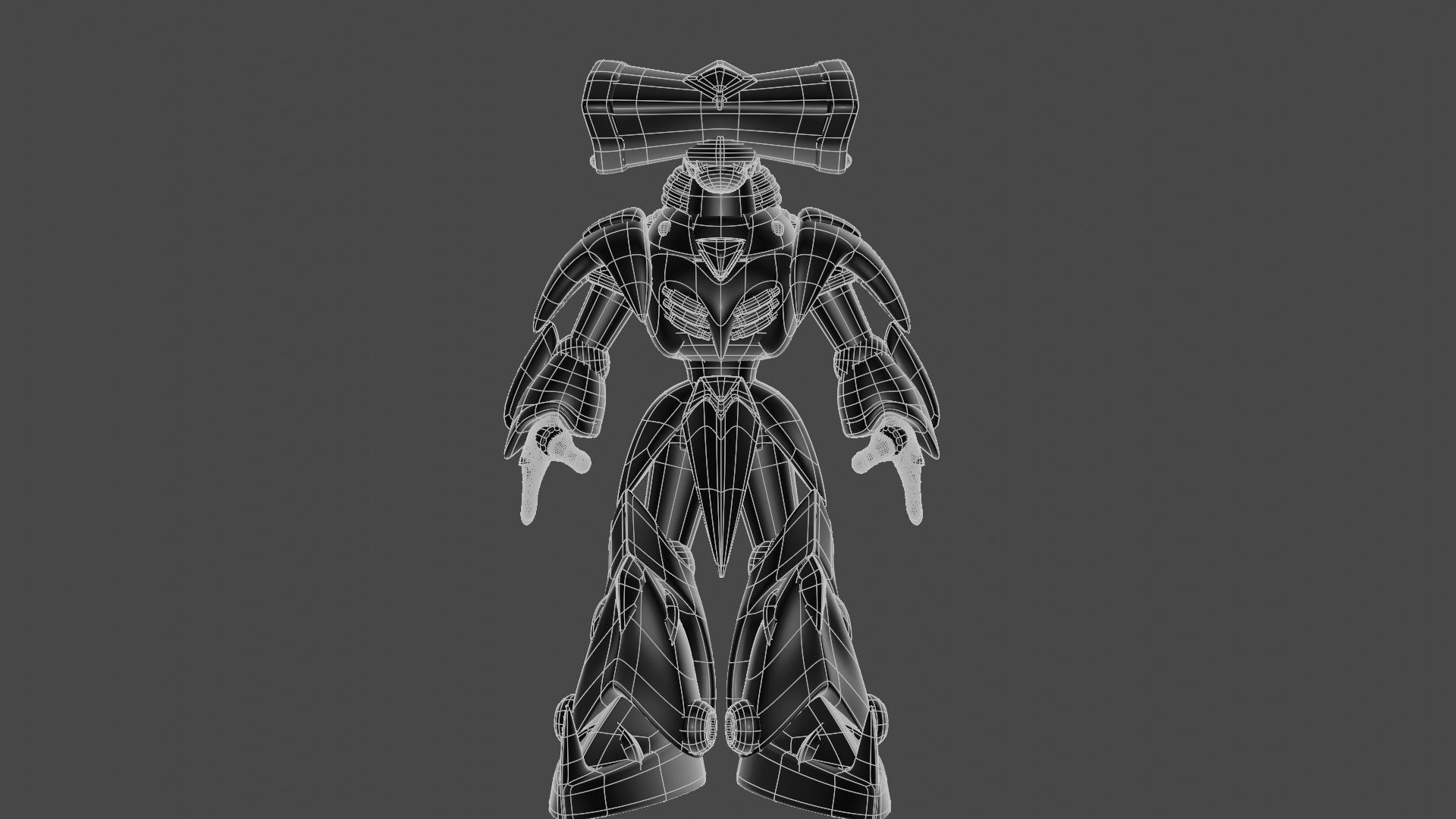 Metal Shark Player 3D model_11