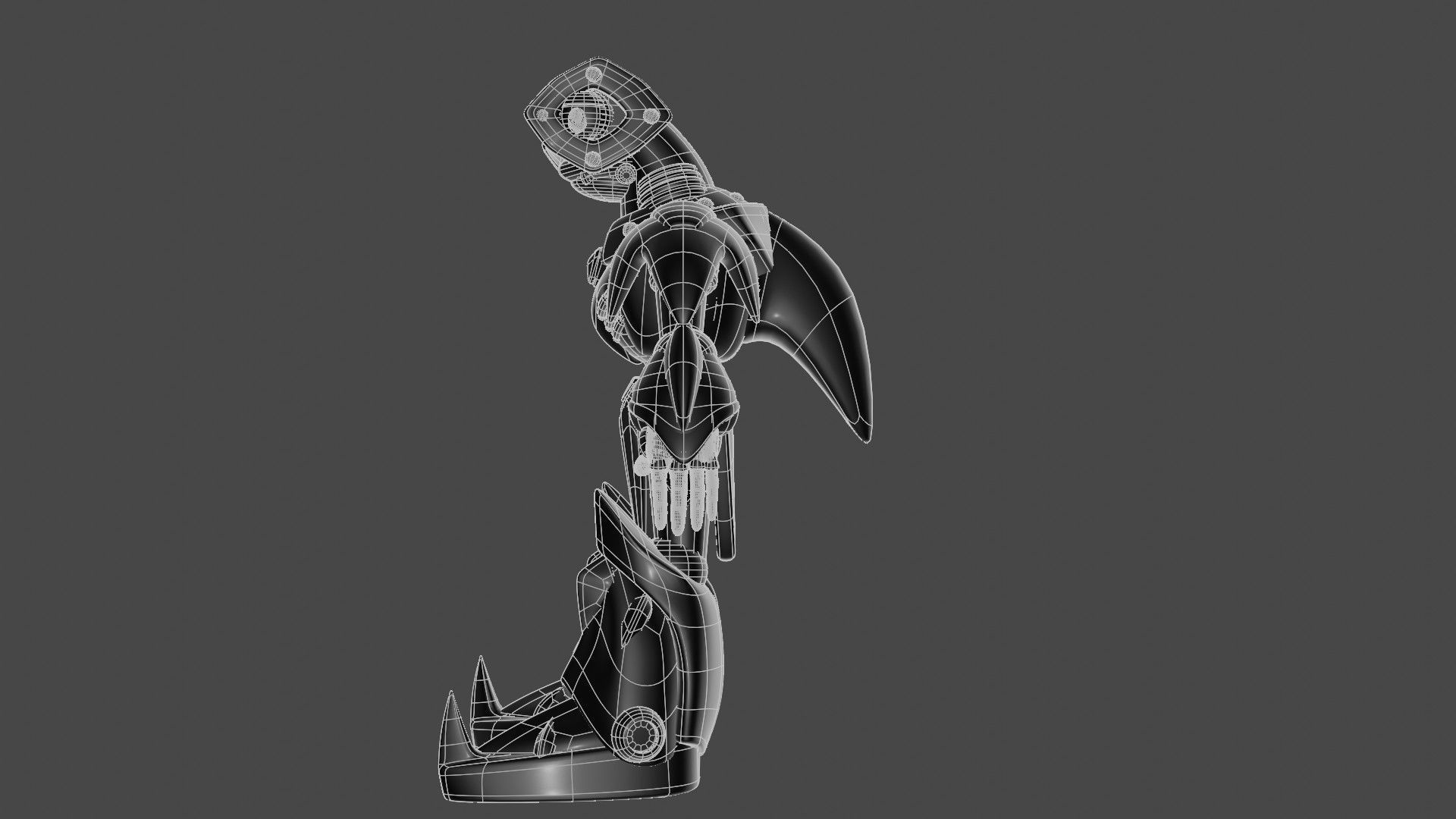 Metal Shark Player 3D model_12