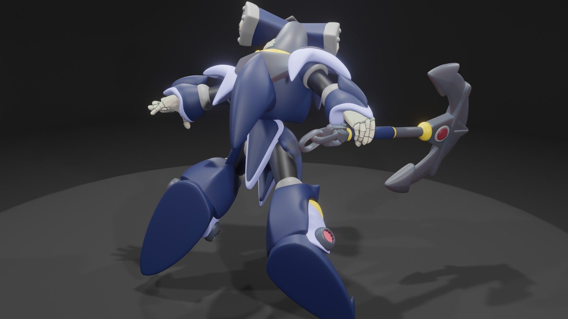 Metal Shark Player 3D model_6