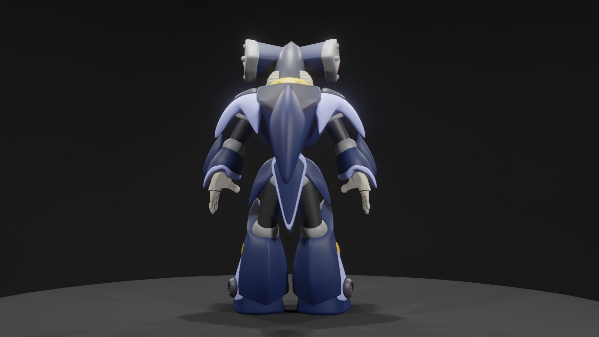 Metal Shark Player 3D model_8