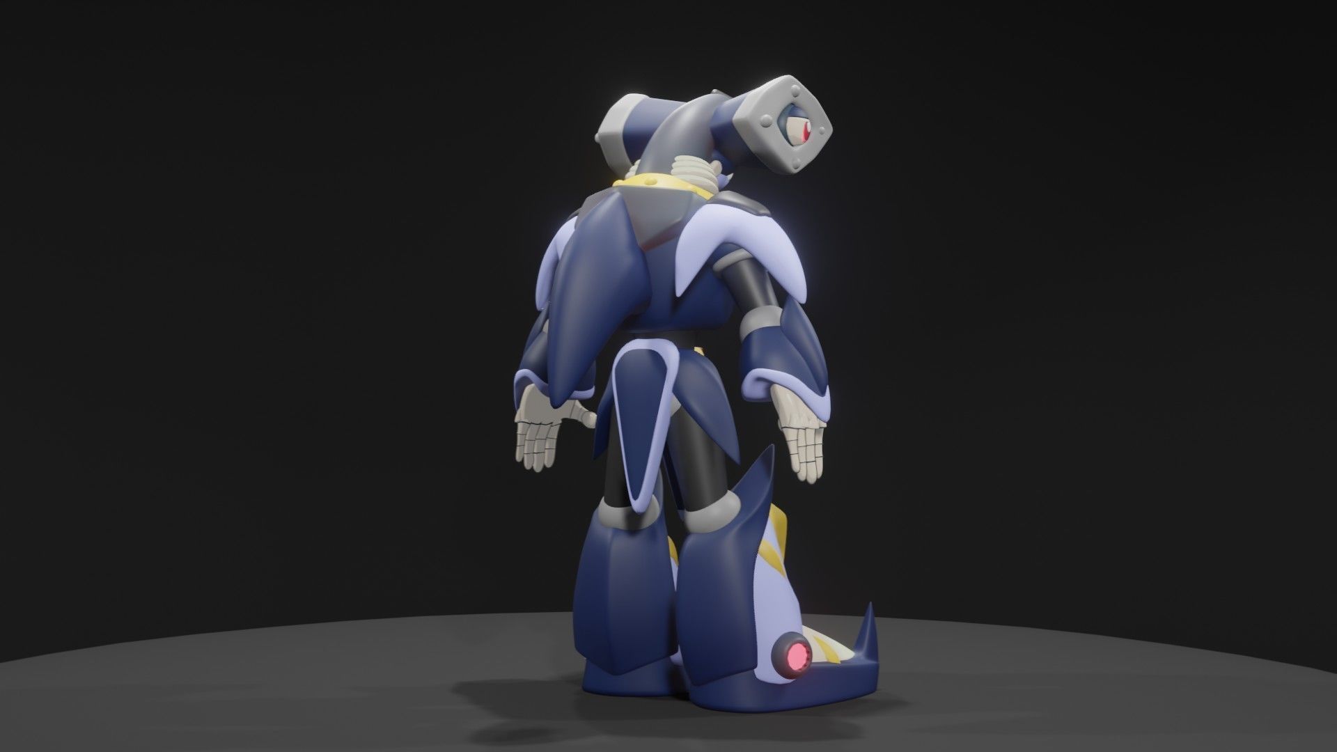 Metal Shark Player 3D model_9