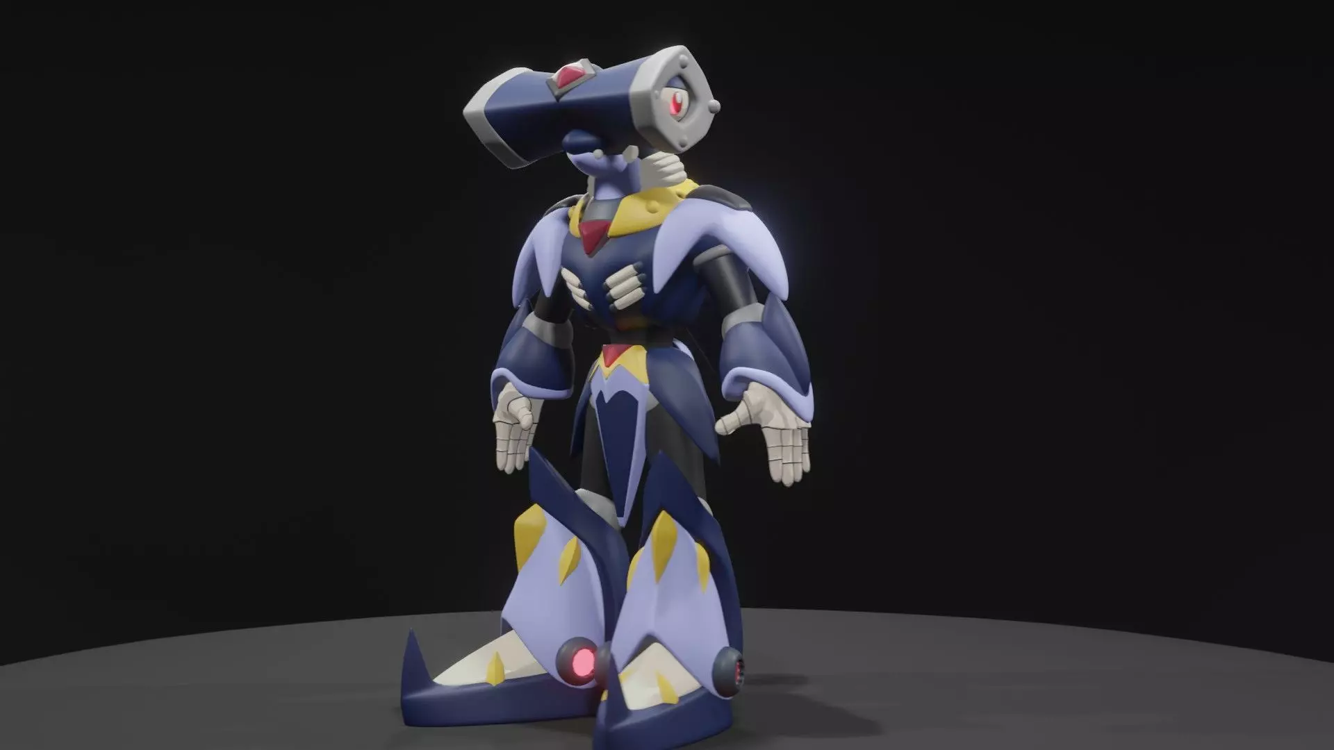 Metal Shark Player 3D model_0