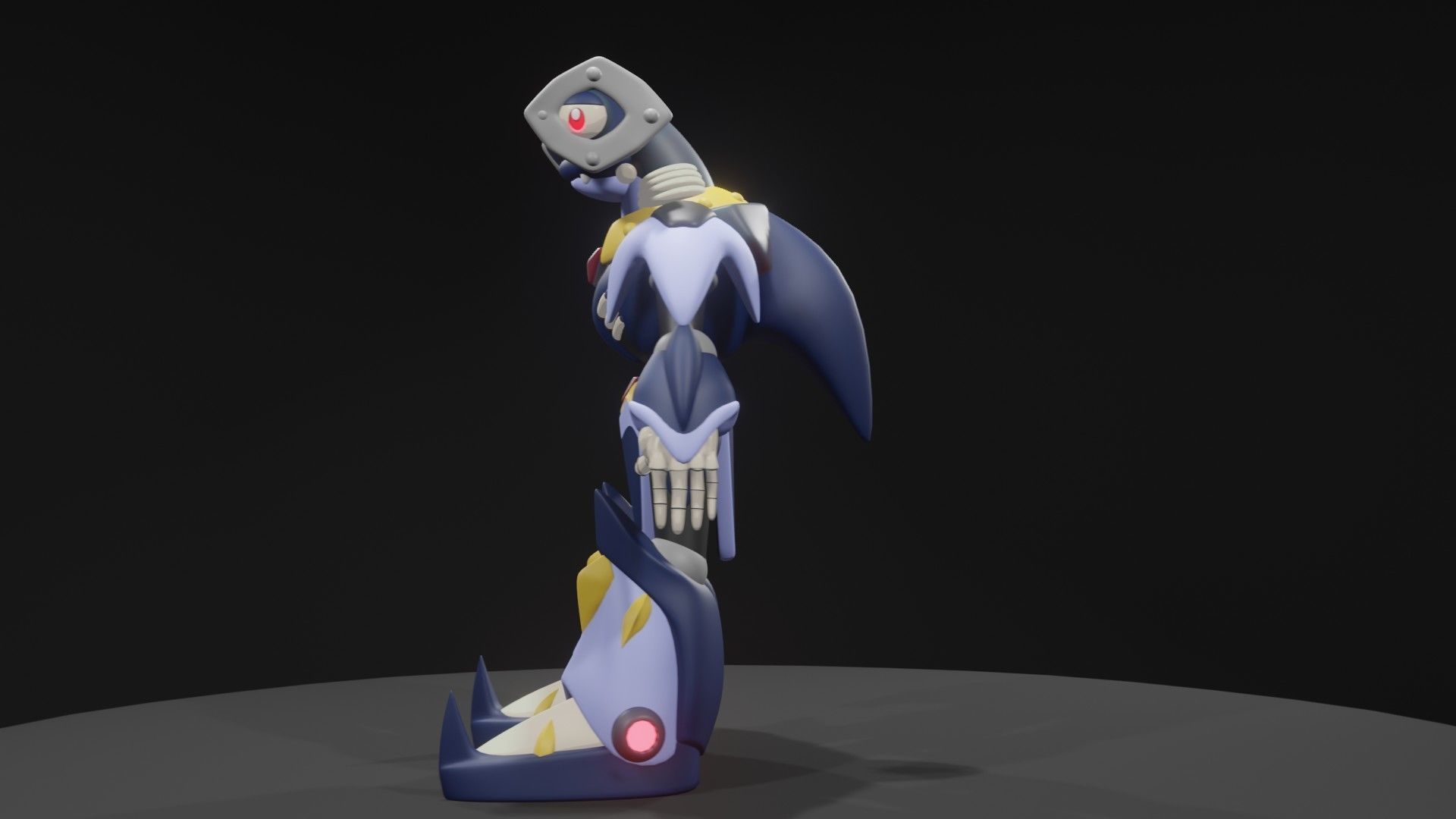Metal Shark Player 3D model_7