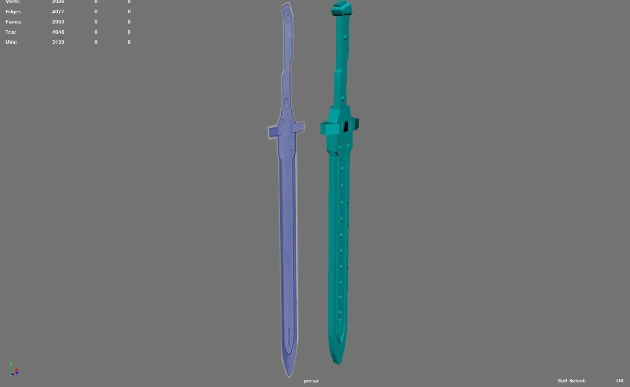 GUNDAM IBO GRACE BASIC SWORD 3D print model_5