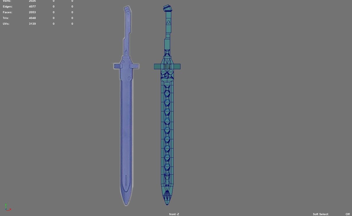 GUNDAM IBO GRACE BASIC SWORD 3D print model_6