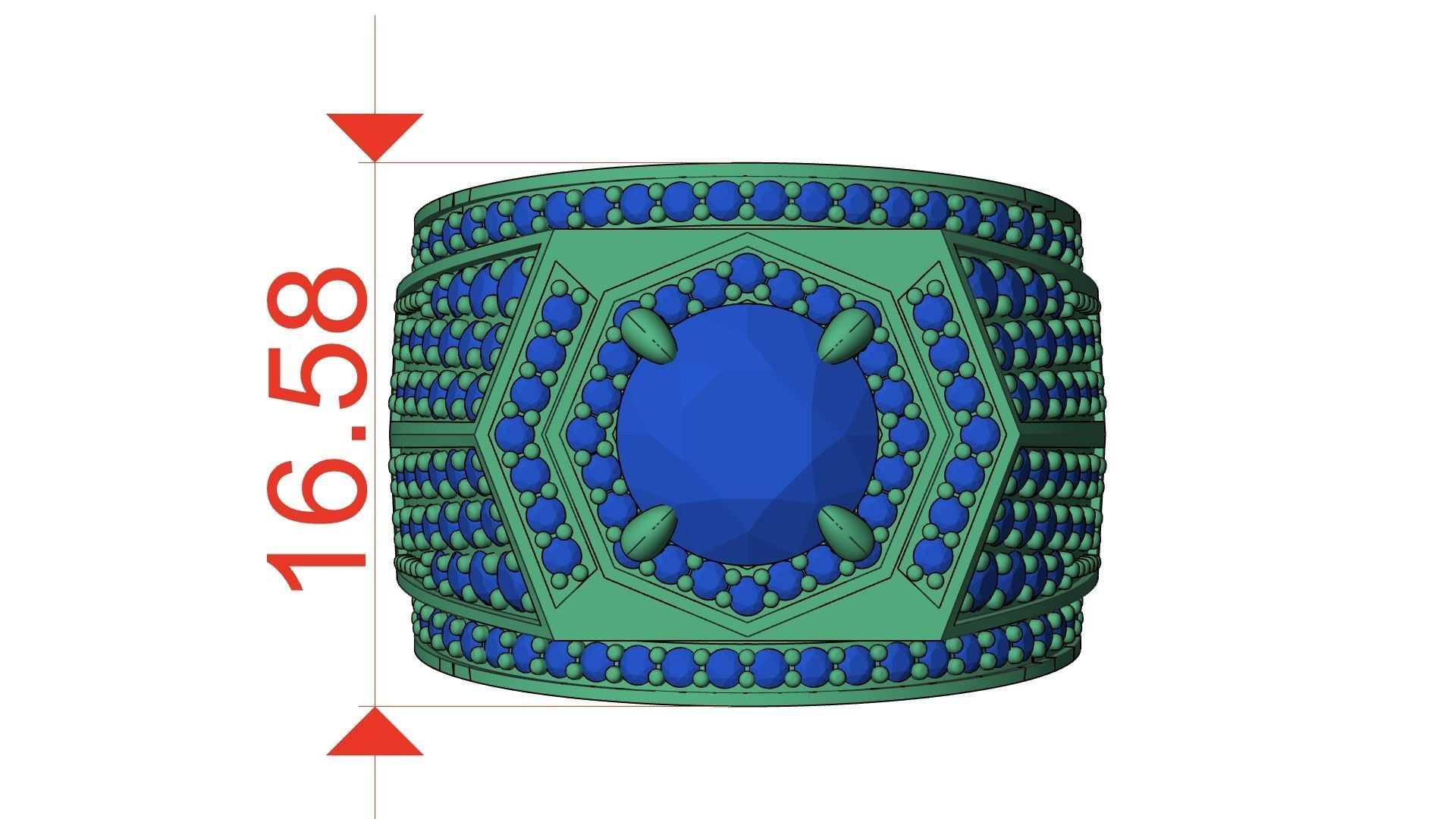 Men Ring 3D print model_4