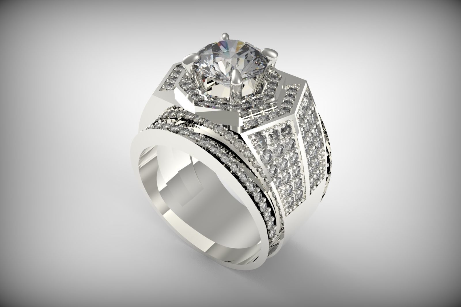Men Ring 3D print model_2