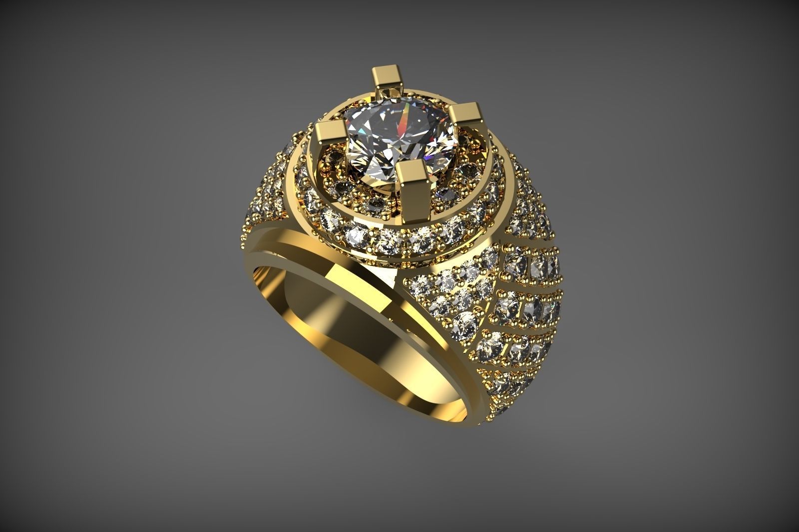 Men Ring 3D print model_1