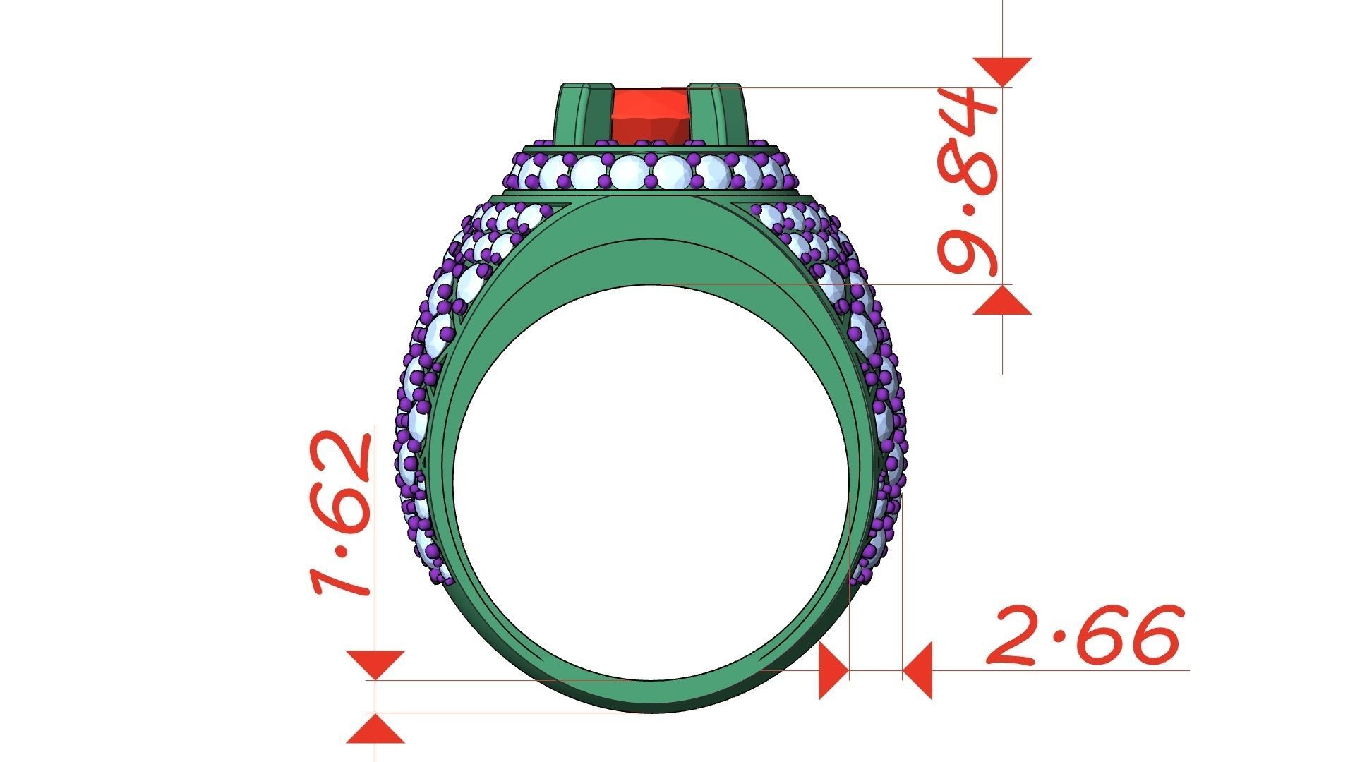 Men Ring 3D print model_3