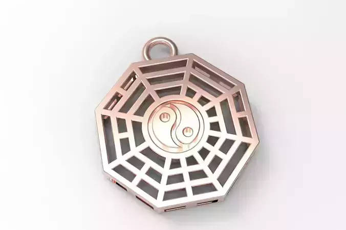 Yin Yang Pendant 3D print model