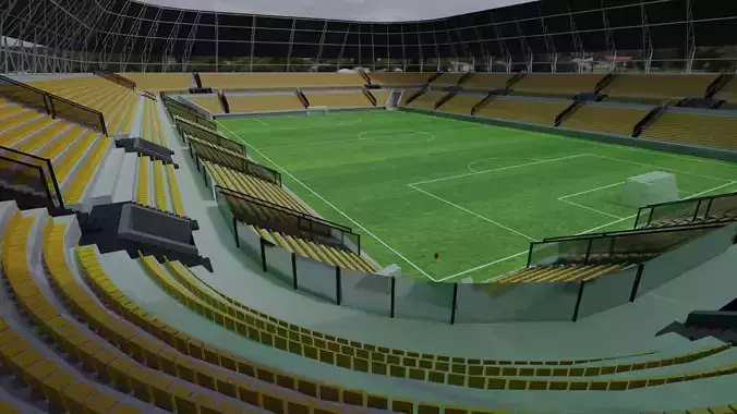 Football Stadium Low-poly 3D model