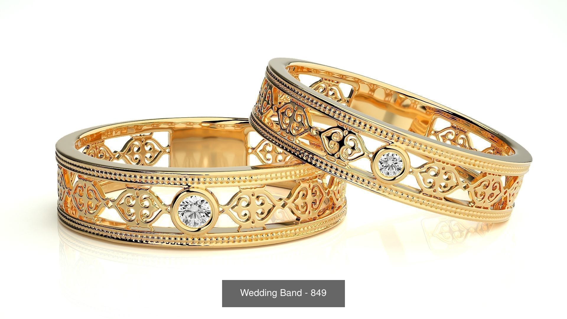 700 Wedding Band 3D Model Collection_177