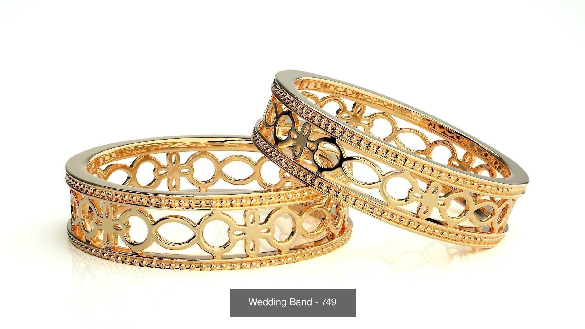 700 Wedding Band 3D Model Collection_148