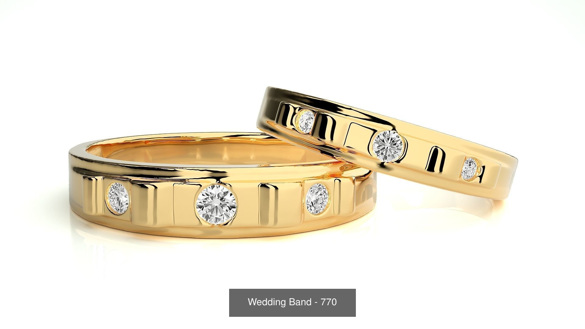 700 Wedding Band 3D Model Collection_111