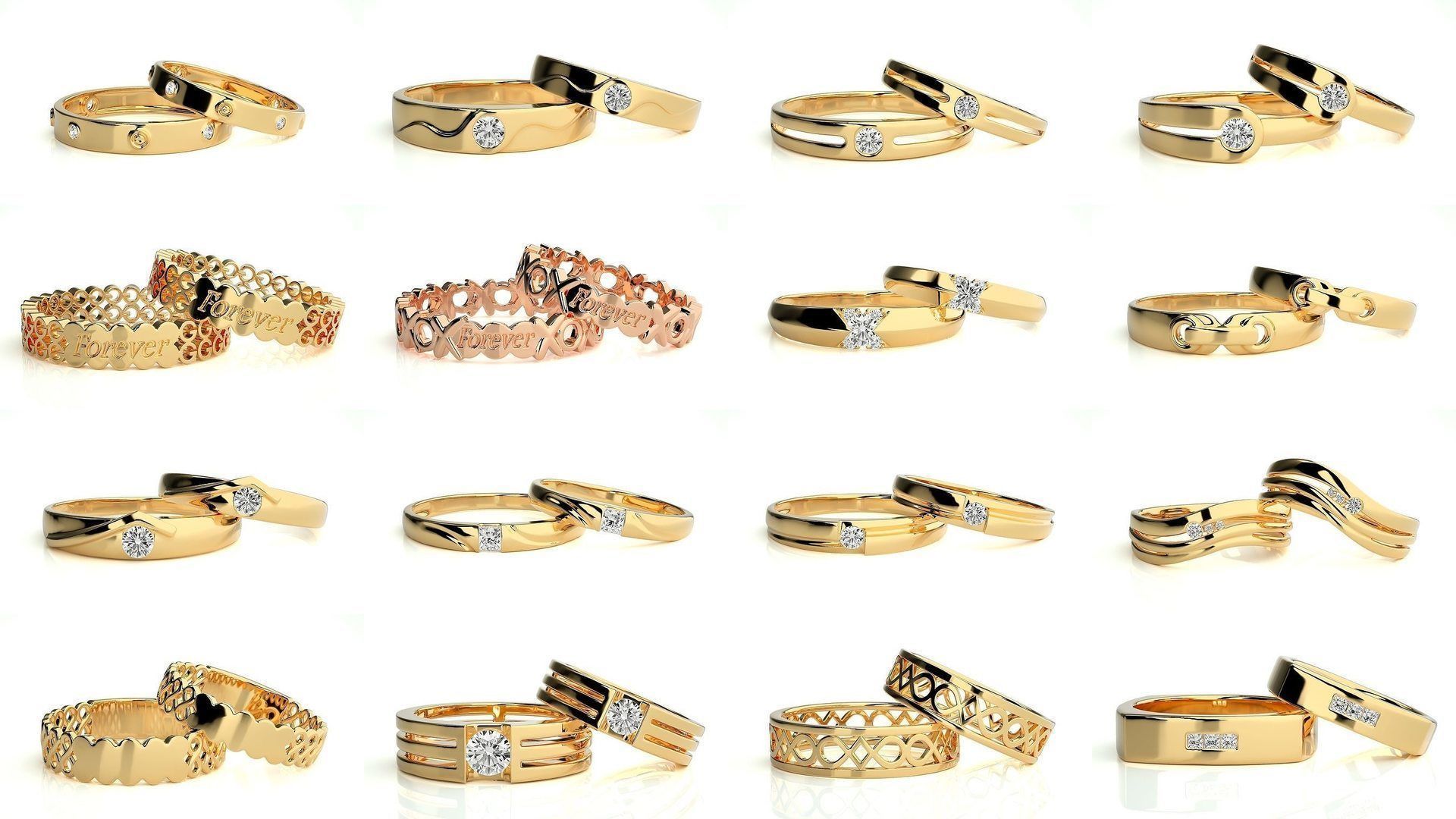 700 Wedding Band 3D Model Collection_21