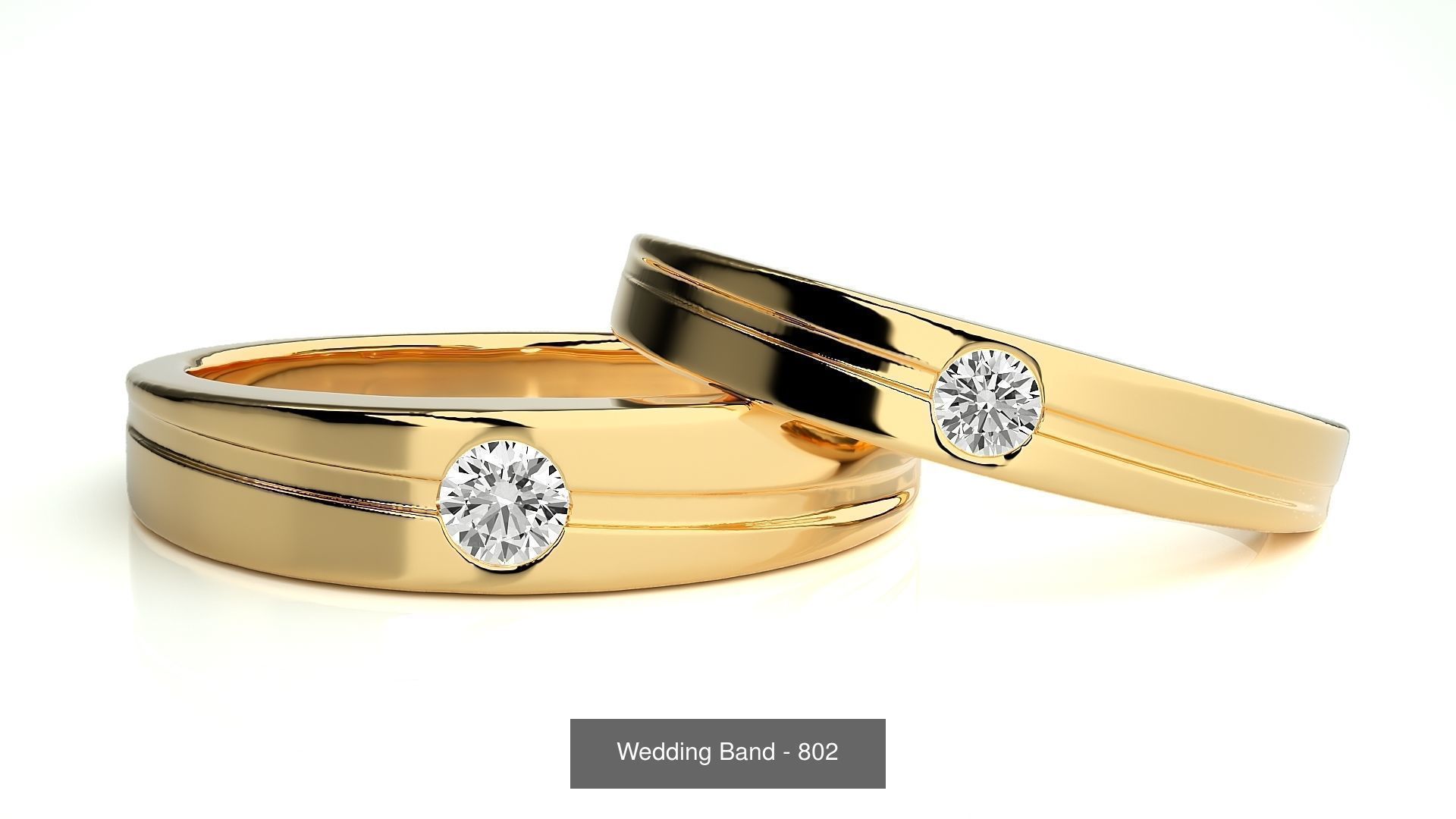 700 Wedding Band 3D Model Collection_156