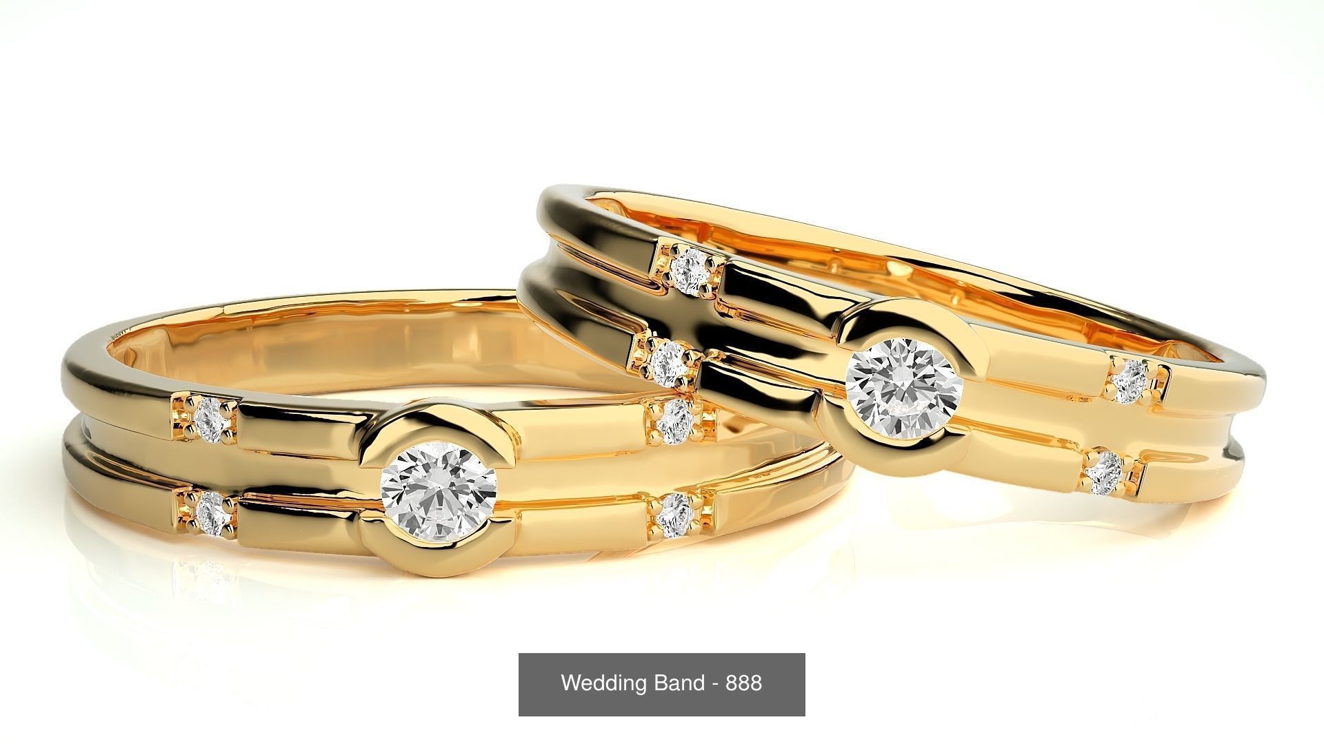 700 Wedding Band 3D Model Collection_223