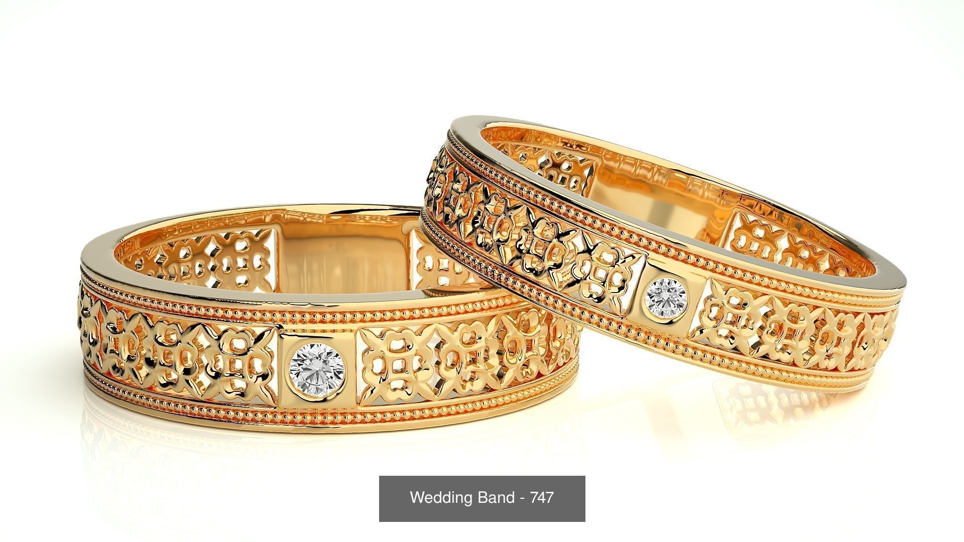 700 Wedding Band 3D Model Collection_45
