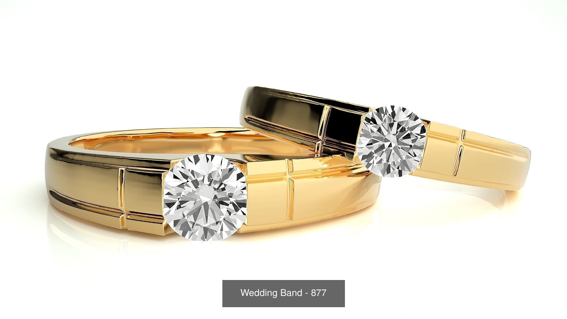 700 Wedding Band 3D Model Collection_212