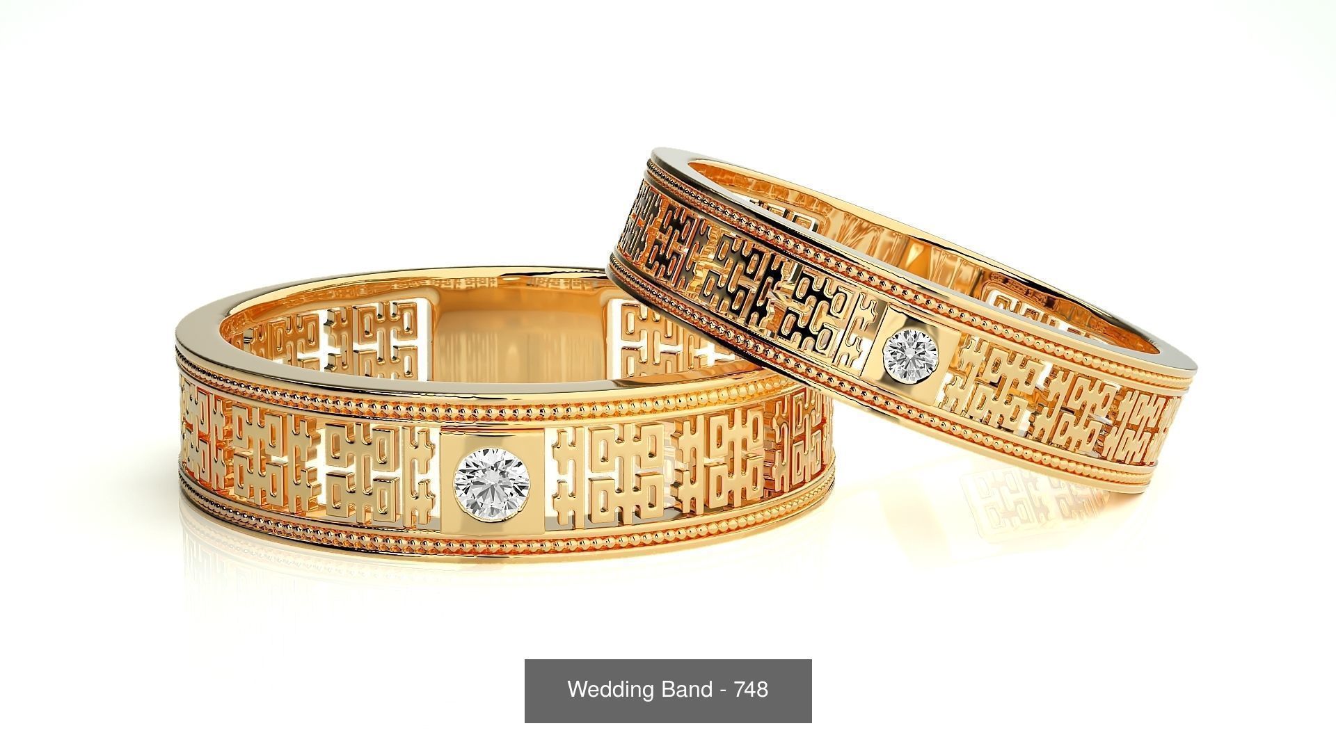 700 Wedding Band 3D Model Collection_48