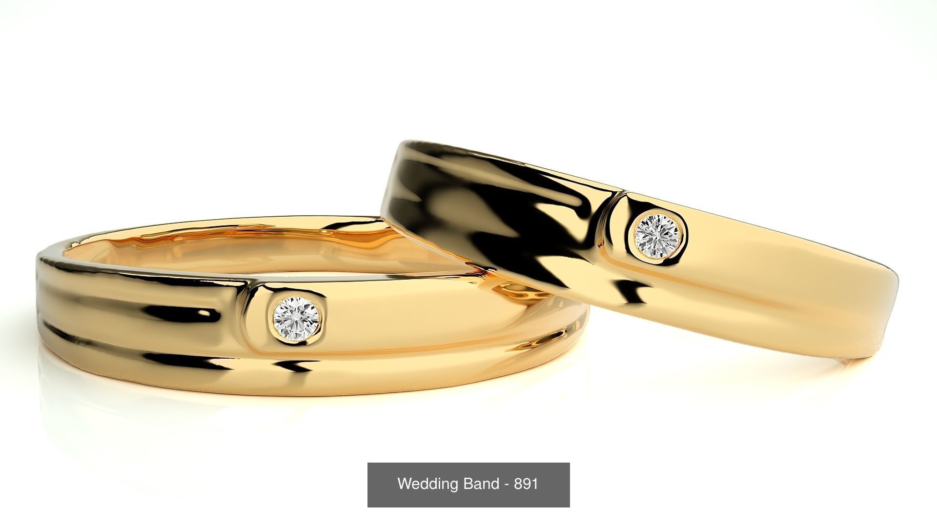 700 Wedding Band 3D Model Collection_226