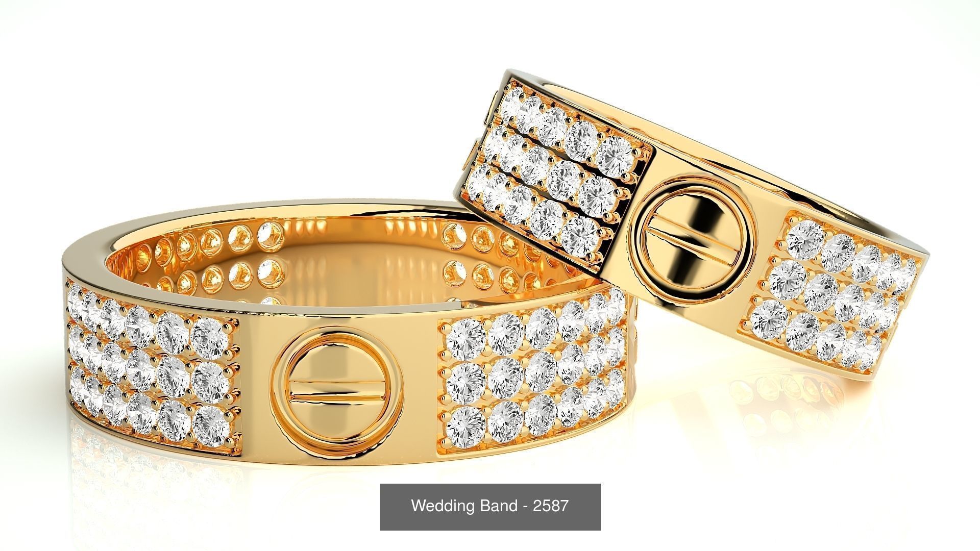 700 Wedding Band 3D Model Collection_206