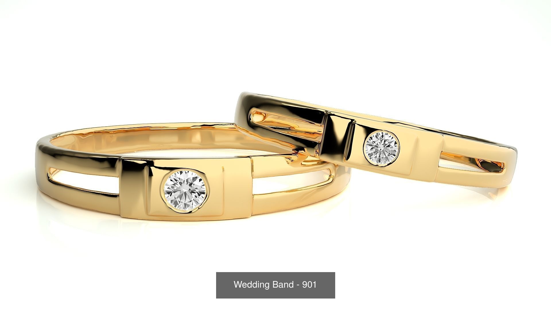 700 Wedding Band 3D Model Collection_236