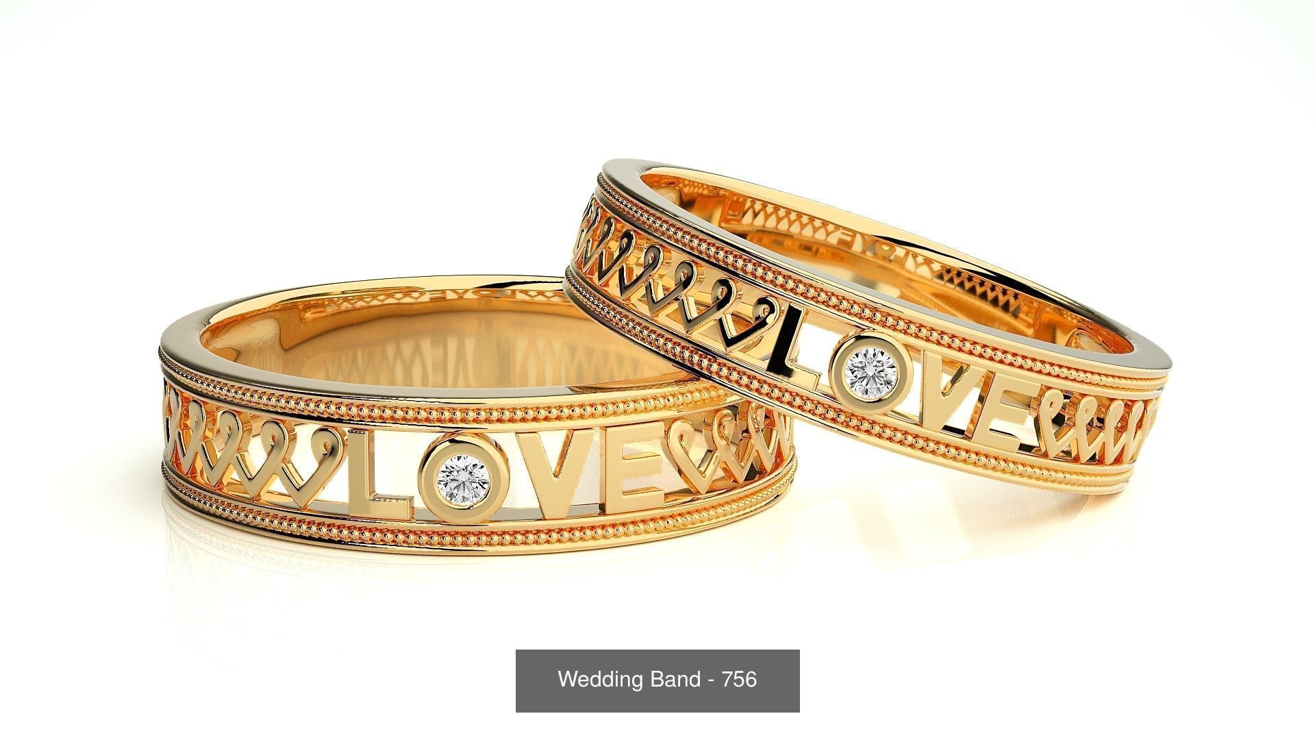 700 Wedding Band 3D Model Collection_72