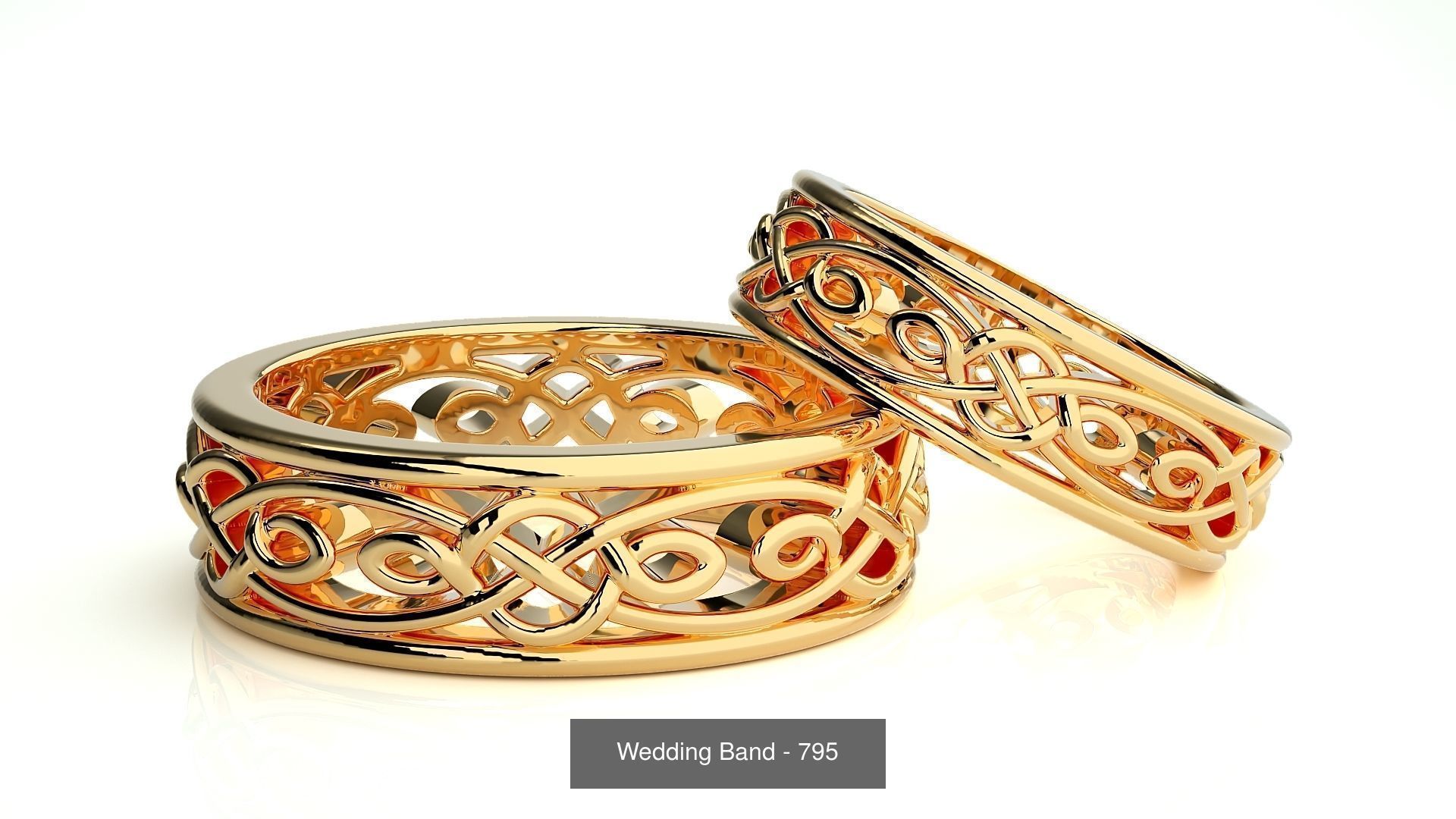 700 Wedding Band 3D Model Collection_149