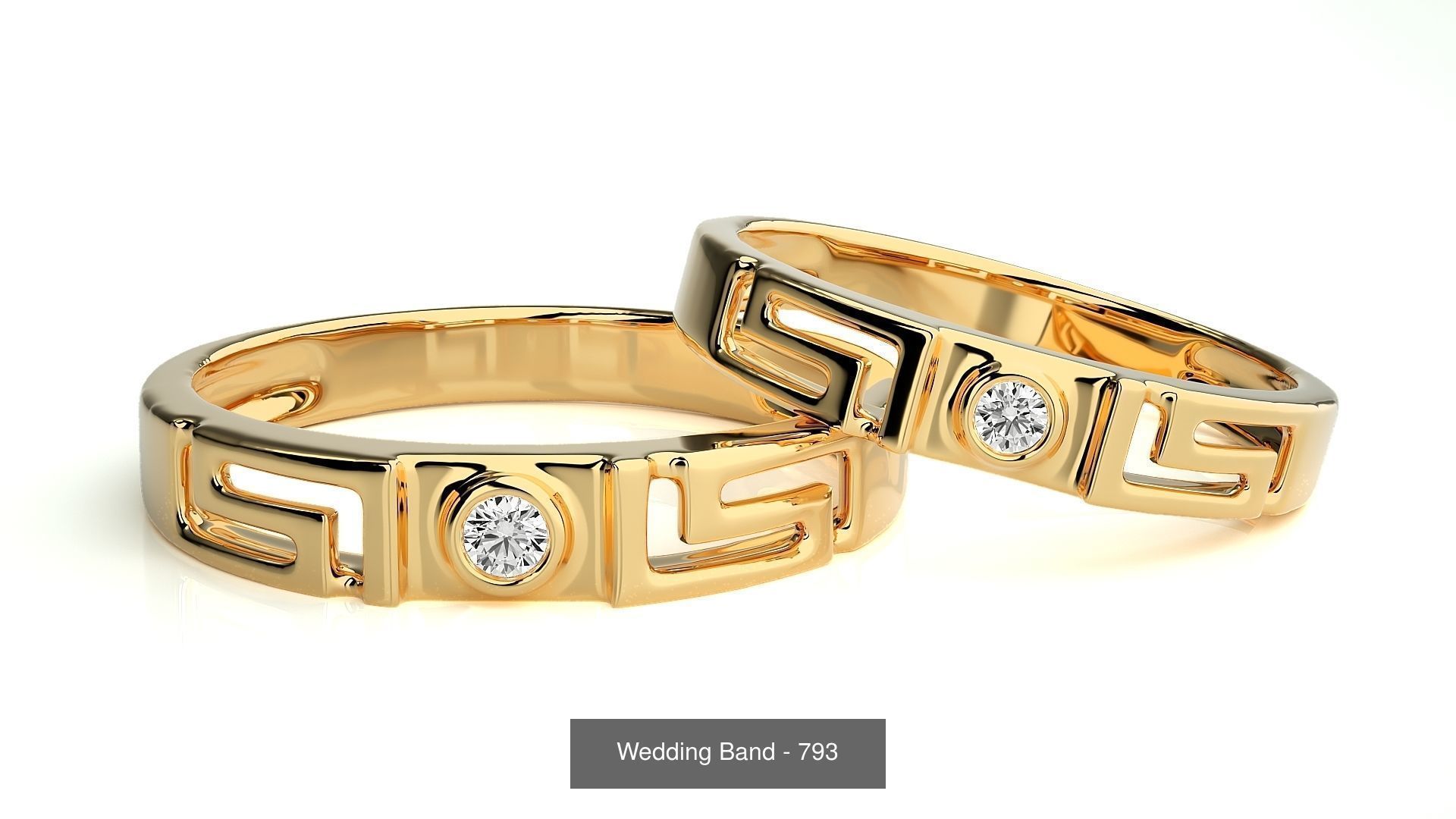 700 Wedding Band 3D Model Collection_147
