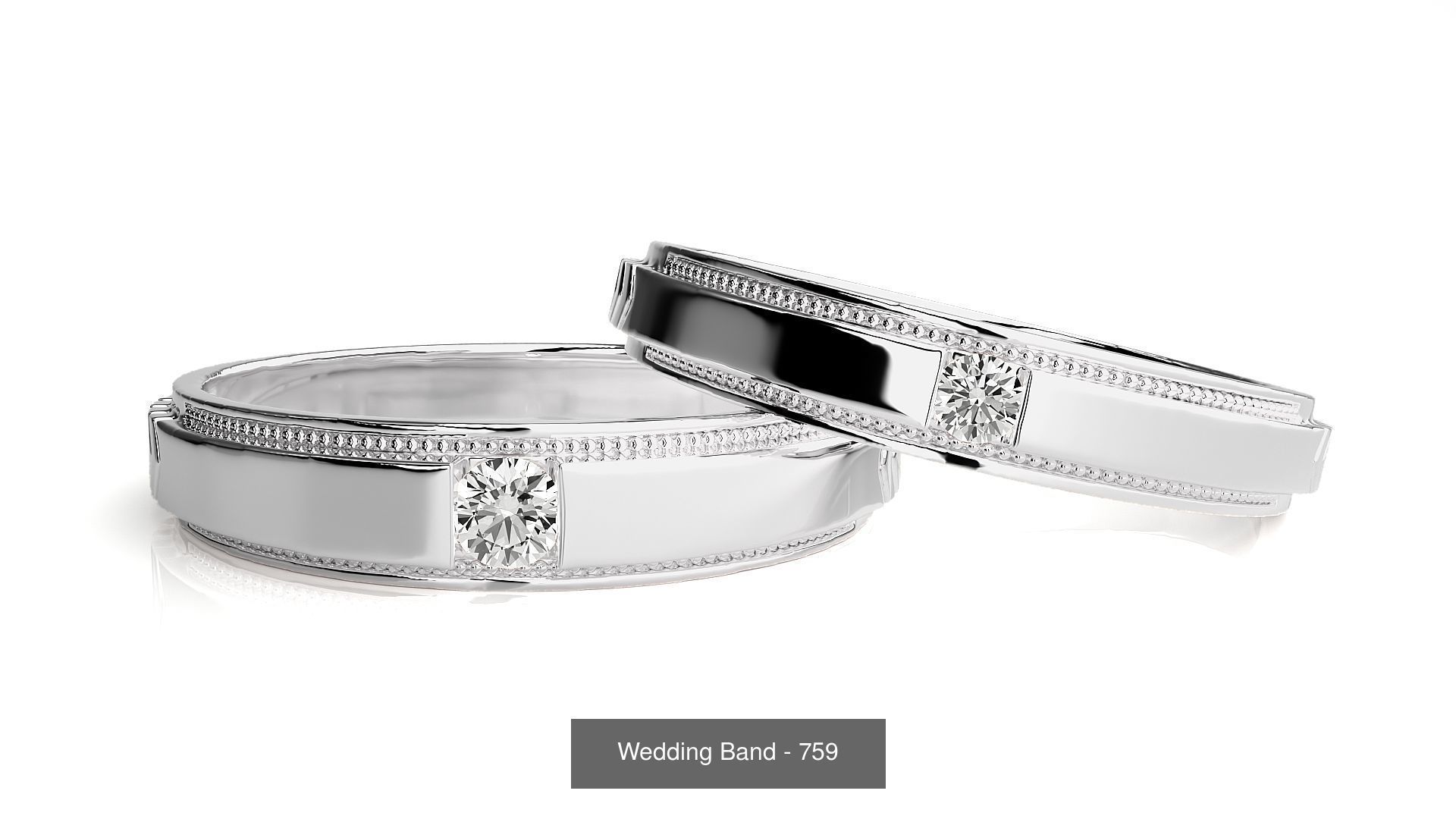 700 Wedding Band 3D Model Collection_81