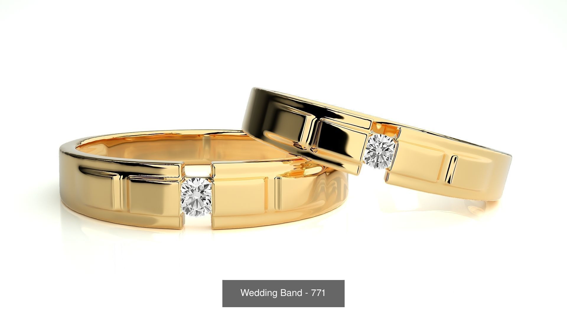 700 Wedding Band 3D Model Collection_114