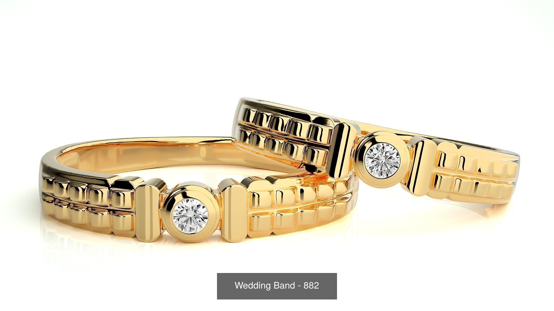 700 Wedding Band 3D Model Collection_217