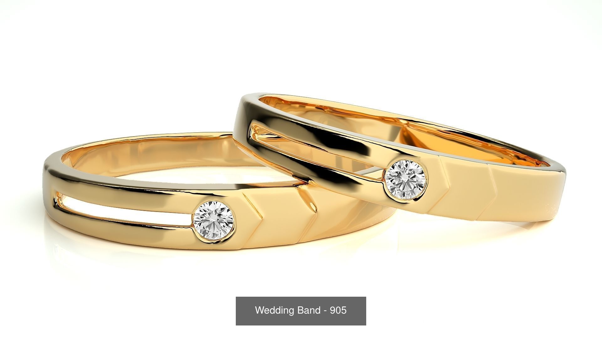 700 Wedding Band 3D Model Collection_248