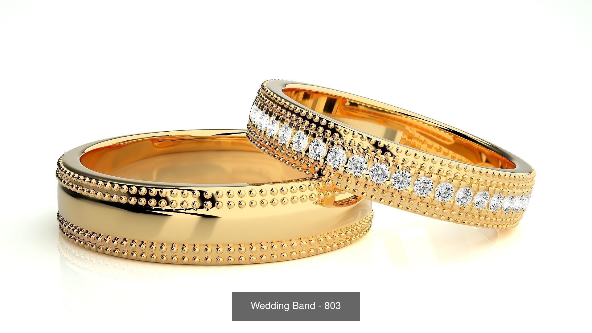 700 Wedding Band 3D Model Collection_157