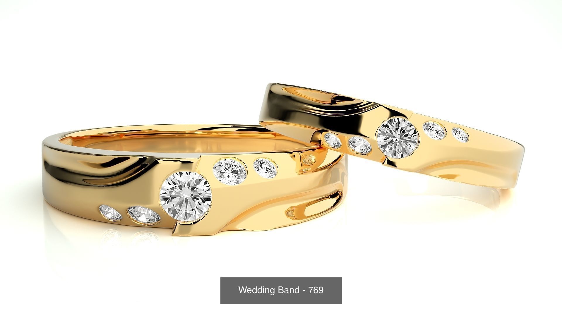 700 Wedding Band 3D Model Collection_108