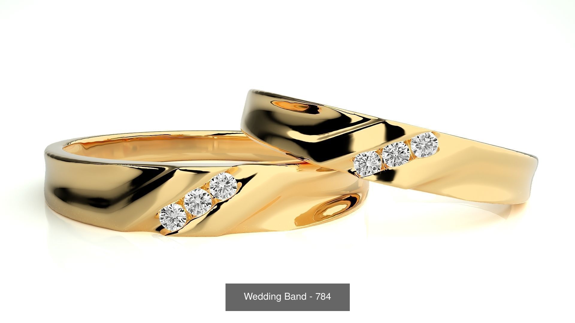 700 Wedding Band 3D Model Collection_138