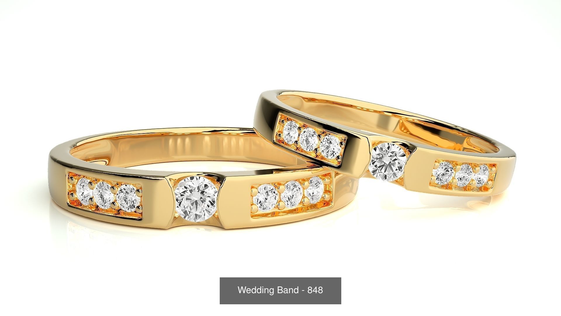 700 Wedding Band 3D Model Collection_176