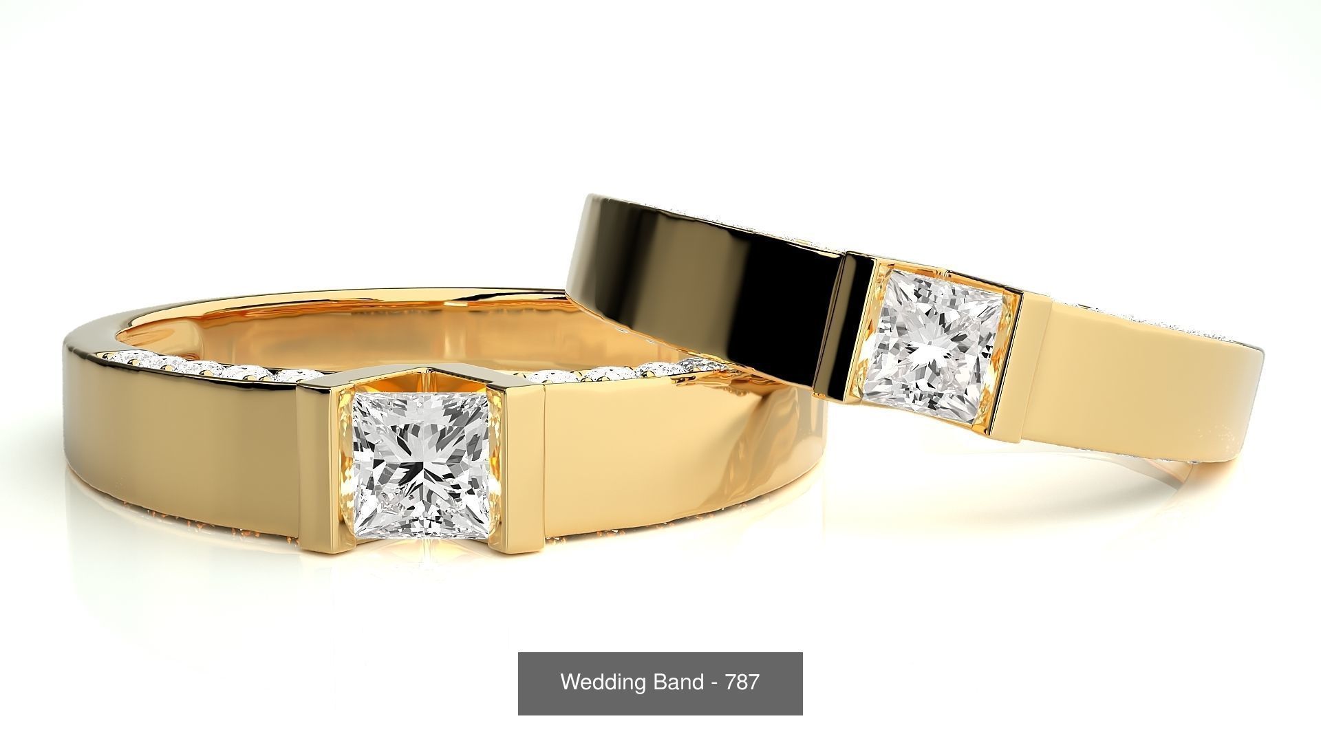 700 Wedding Band 3D Model Collection_141