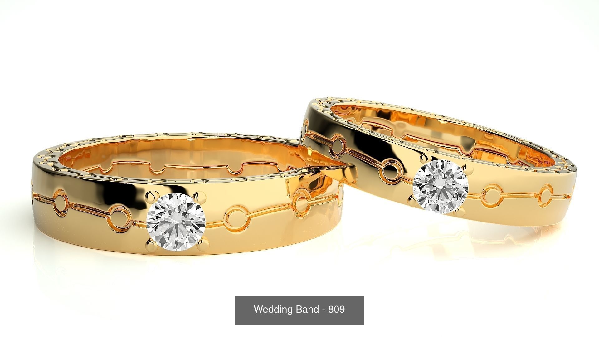 700 Wedding Band 3D Model Collection_163