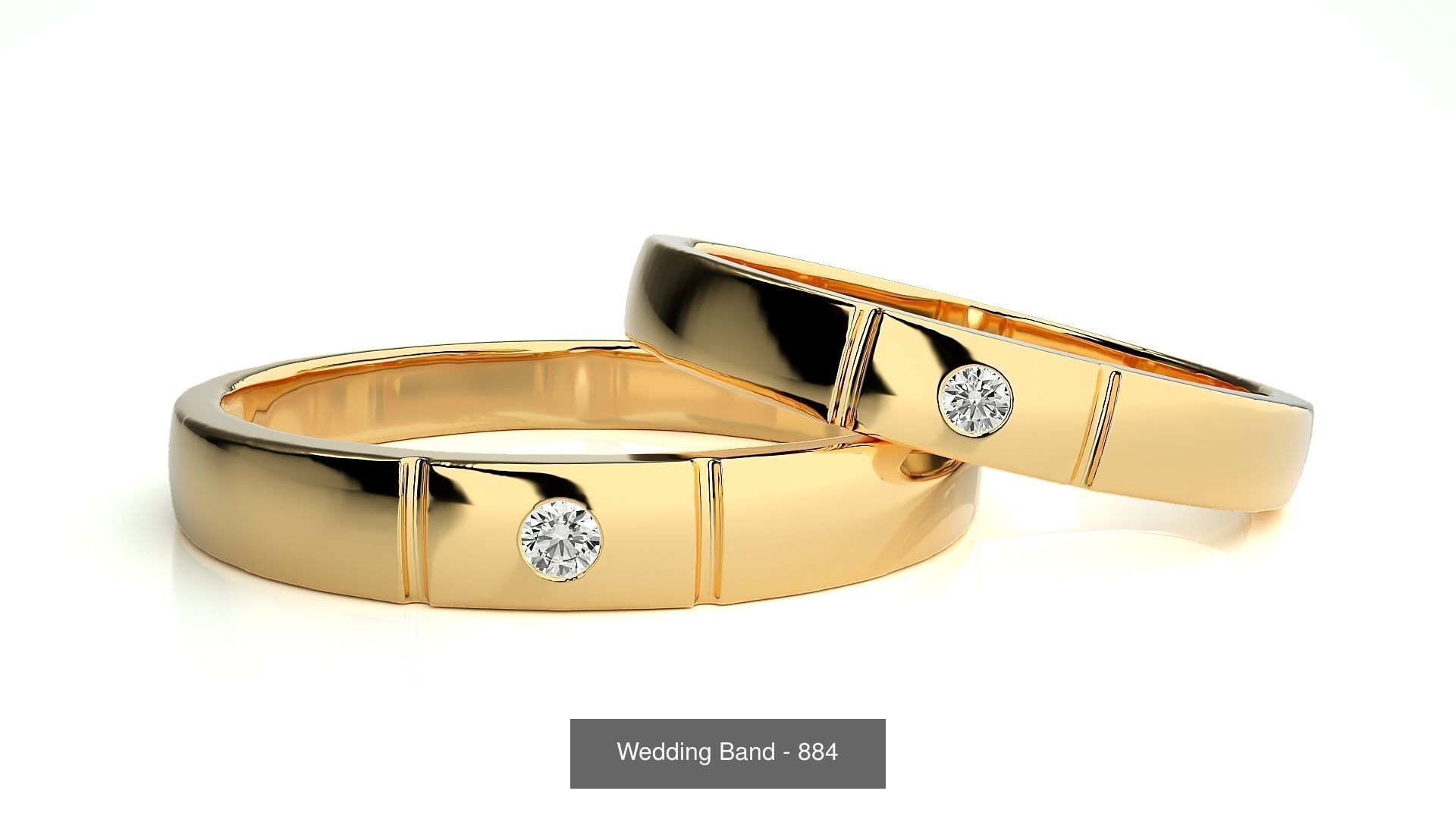 700 Wedding Band 3D Model Collection_219
